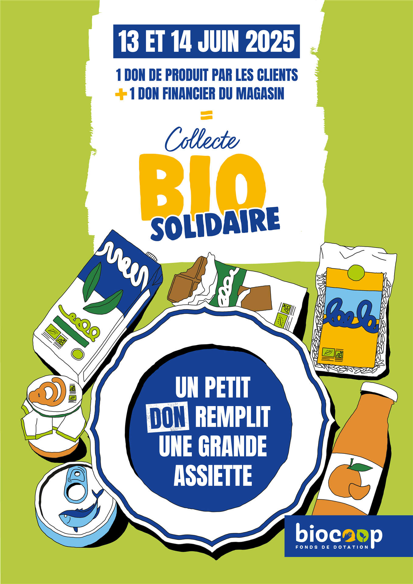 Collecte Bio Solidaire ! Le 13 et 14 juin 2025 dans vote Biocoop