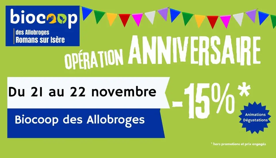 Anniversaire magasin